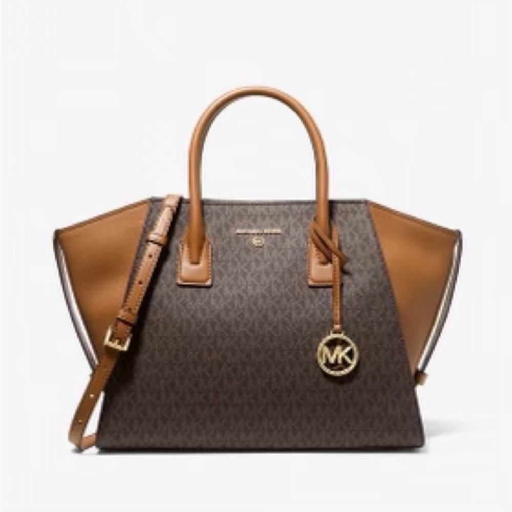 MICHAEL MICHAEL KORS Avril Large Logo Top-Zip Satchel